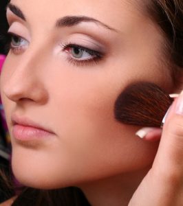 Backstage of make up making